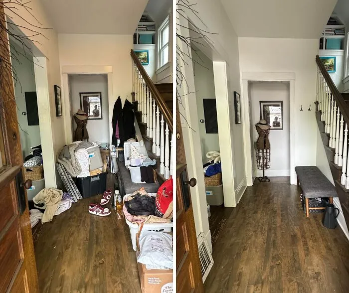 Chronic Illness LED Me To The Mess. I’m Trying To Tackle It At A Manageable Pace. Here’s My Foyer