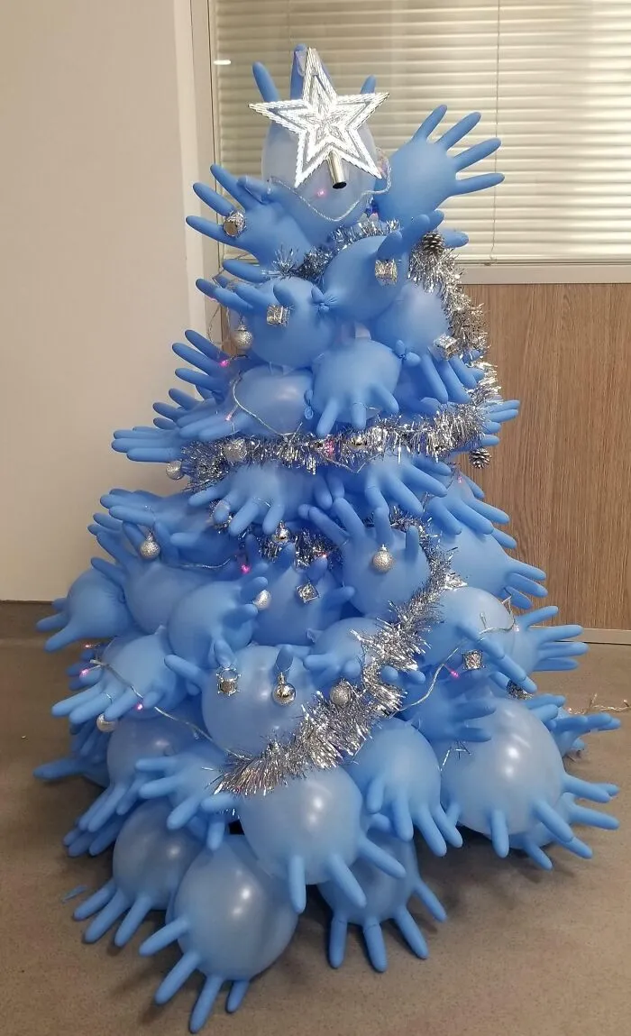 Our Low-Budget Hospital Christmas Tree