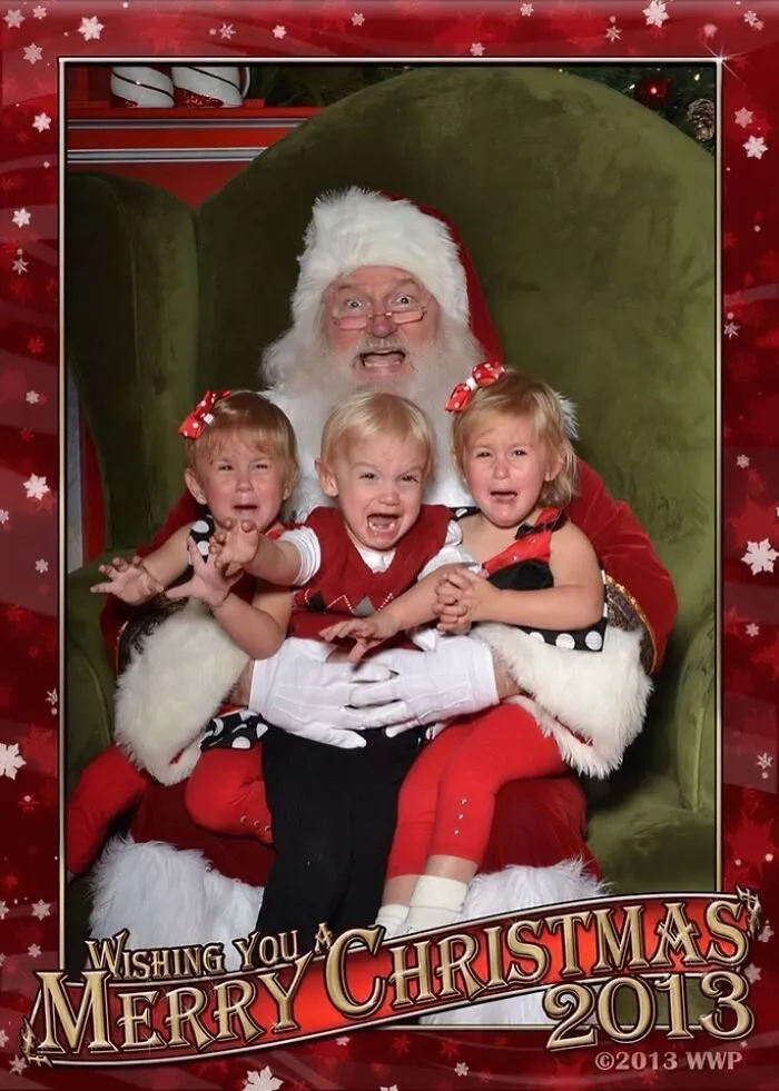 My Triplet Siblings' First Encounter With Santa