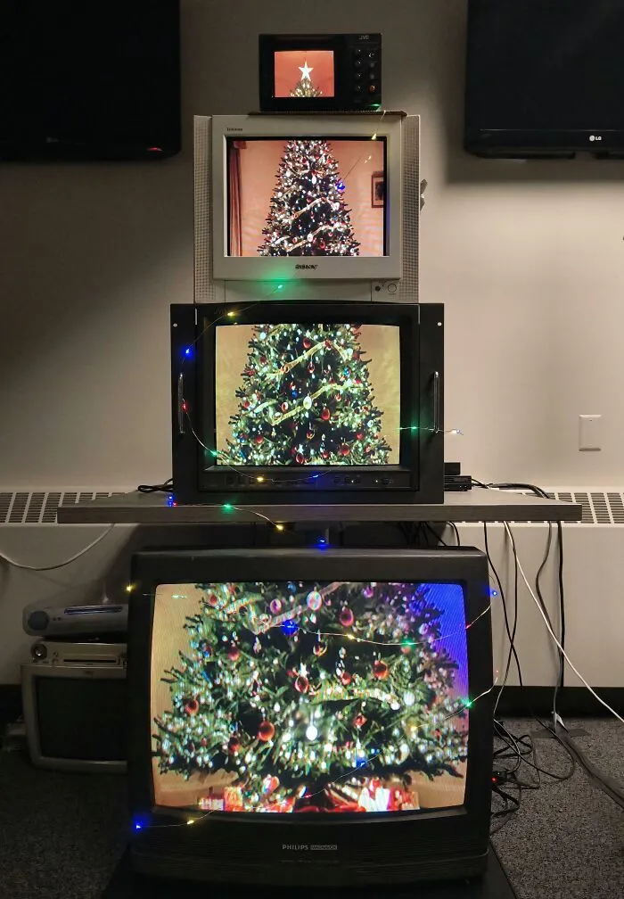 Got The Christmas Tree Setup At The Office