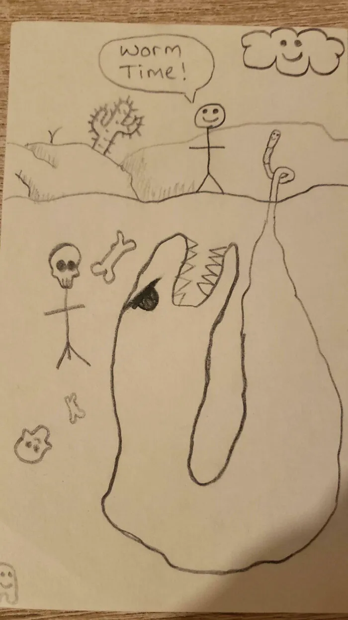 My Son Drew This. Not Sure If I Should Be Worried Or Impressed