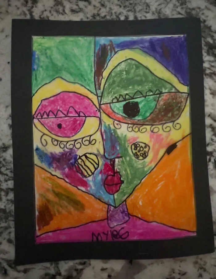 La obras de arte de mi hijo de 5 años
