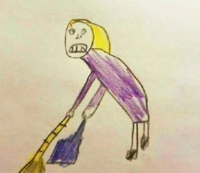 La tarea era “Dibuja a tu mamá”