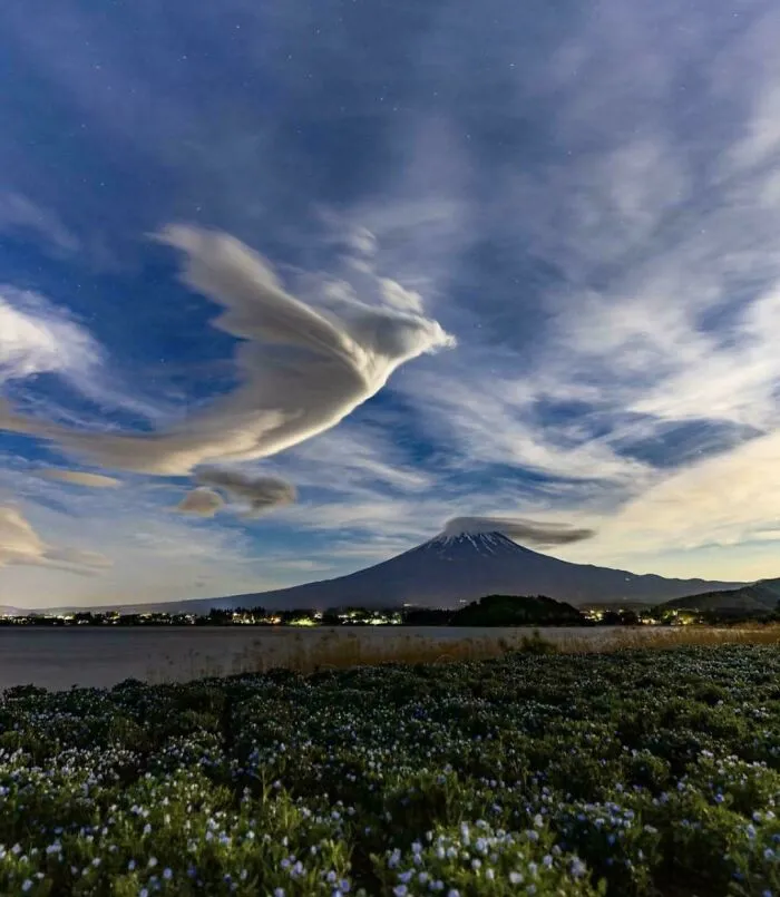 Cloud Pheonix Above MT. Fuji