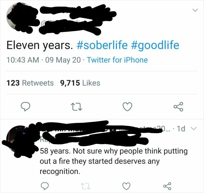 A Former Teacher Of Mine Publicly Ridiculing And Passing Judgement On Someone For Being Proud Of Their Sobriety