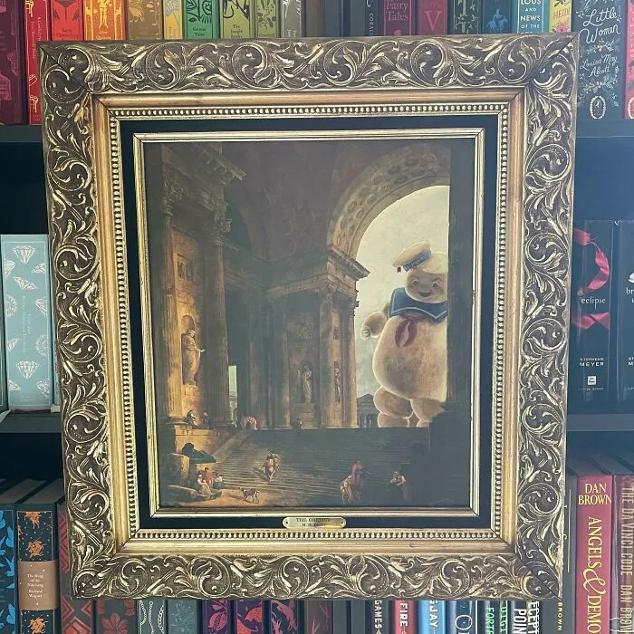 Stay Puft - Acrylic On Thrift Art