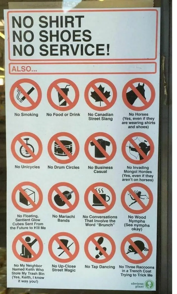 56 Hilarious And Dumb Signs That Surprised People With Their Weirdness