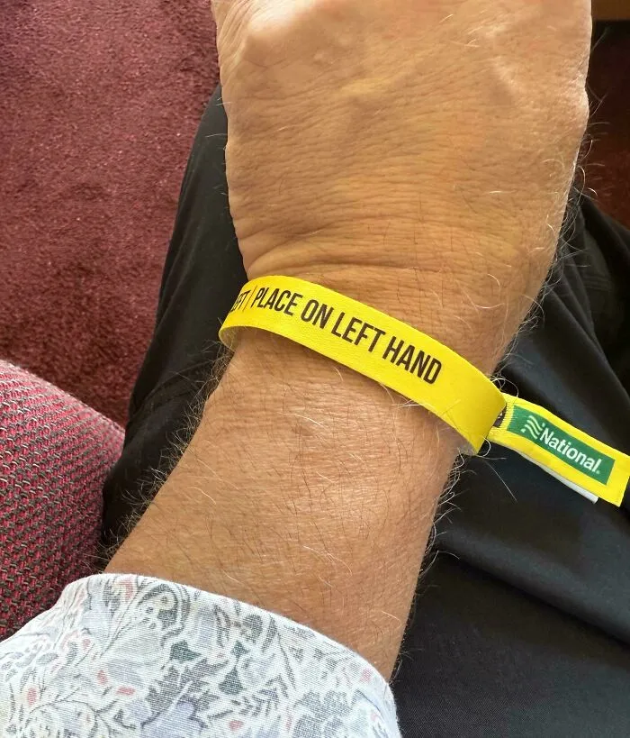 In The UK, Car Rental Companies Give You A Wristband For Your Left Wrist To Remind You To Drive On The Left Side Of The Road