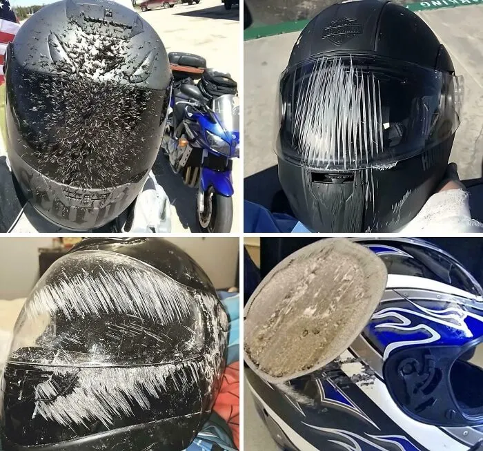 Un recordatorio de la importancia de usar casco
