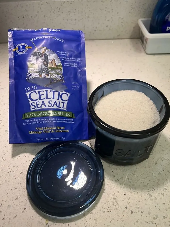 We Know They Want To Keep Celtic Salt In The Bag So Everyone Knows What They Are Serving, But The Regular Boring Salt Can Go In This <a Style="Display:inline;" Href="Https://Www.amazon.com/Kook-Cellar-Container-Pressed-Embossed/Dp/B0bj7k8c4y?ie=utf8&th=1&linkcode=ll1&tag=bpscorpion-20&linkid=f2c52dd029e62837b67290d07e21a11b&language=en_us&ref_=as_li_ss_tl" Target="_blank"> <span Style="Font: Inherit; Color: #d74b1f;"> Glass Pinch Pot </Span>