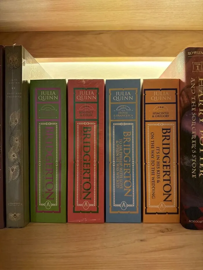 A Set Of <a Style="Display:inline;" Href="Https://Www.amazon.com/Bridgerton-Luxe-Collectors-Complete-Books/Dp/1338766279?ie=utf8&linkcode=ll1&tag=bpferret-20&linkid=983325aa04ea83bdcaad41863748c021&language=en_us&ref_=as_li_ss_tl" Target="_blank">   <span Style="Font: Inherit; Color: #d74b1f;"> Bridgerton Collector's Edition Books </Span> Will Allow Her To Live Out Her Fantasy Of Being A Mysterious, Slightly Scandalous, And Deeply Romantic Duchess, Without Having To Wear A Corset