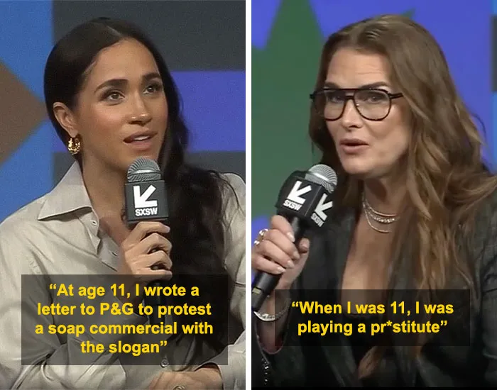 Brooke Shields criticizing Meghan Markle