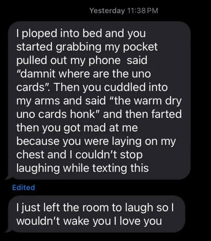 Woke Up To This Text From My Boyfriend. I’ve Been Talking/Moving In My Sleep Lately. I Am Thoroughly Embarrassed😂