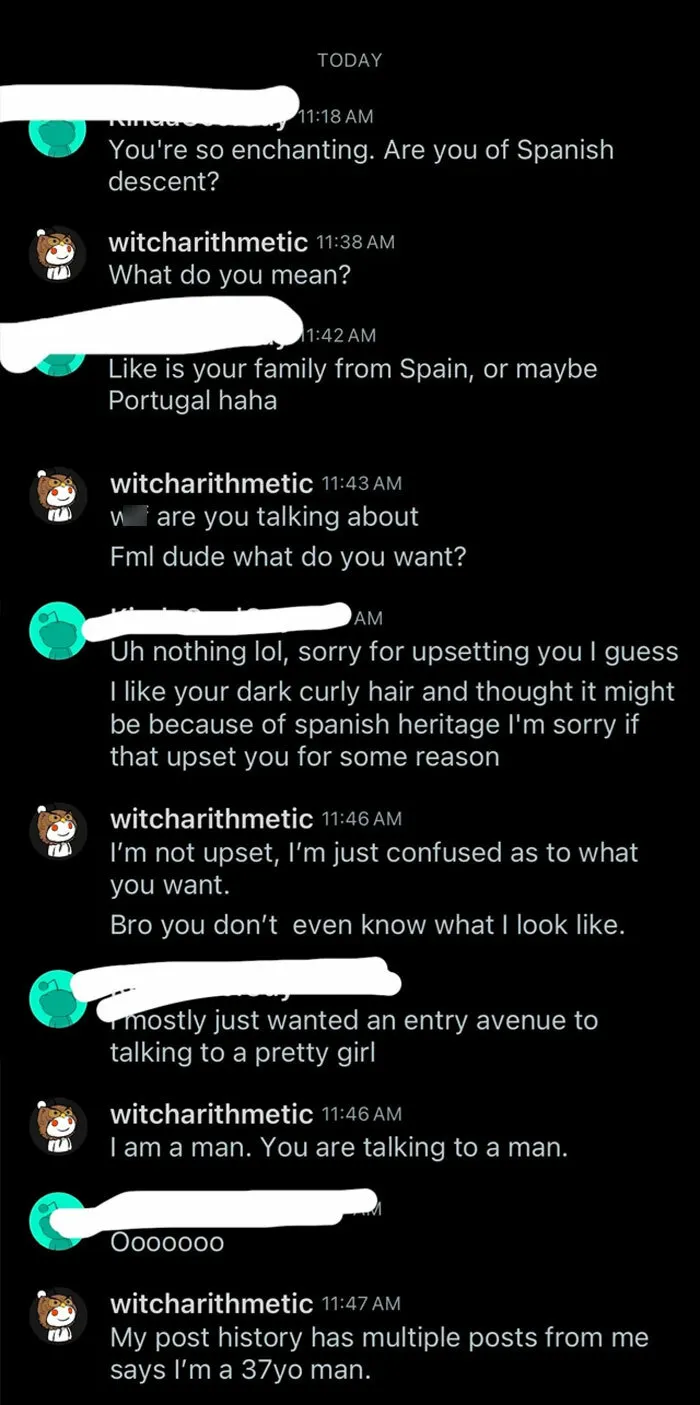 Funny text conversation where someone confuses gender, highlighting hilarious texts people still think about today