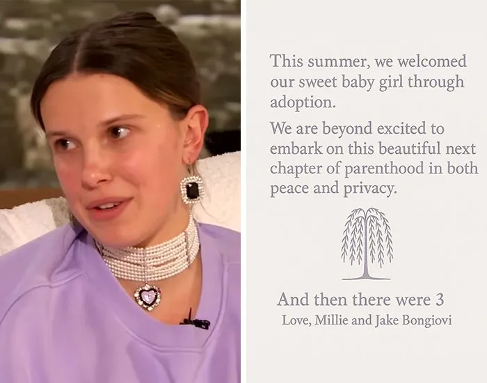 Millie Bobby Brown adopting at 21