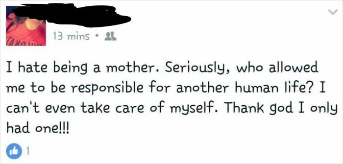 I Hate Being A Mother