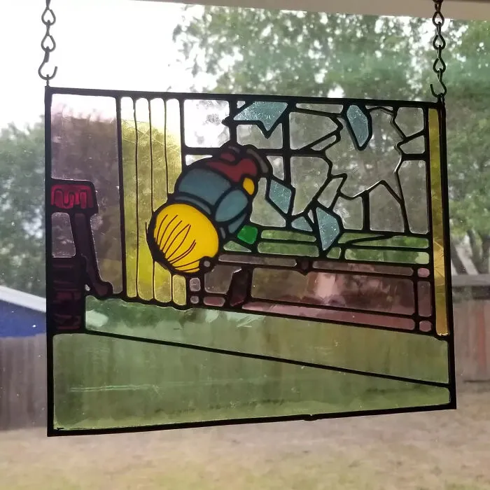 This Artist Makes Stained Glass Art Of Our Favorite Pop Art Icons And Cartoon Characters (41 Pics)