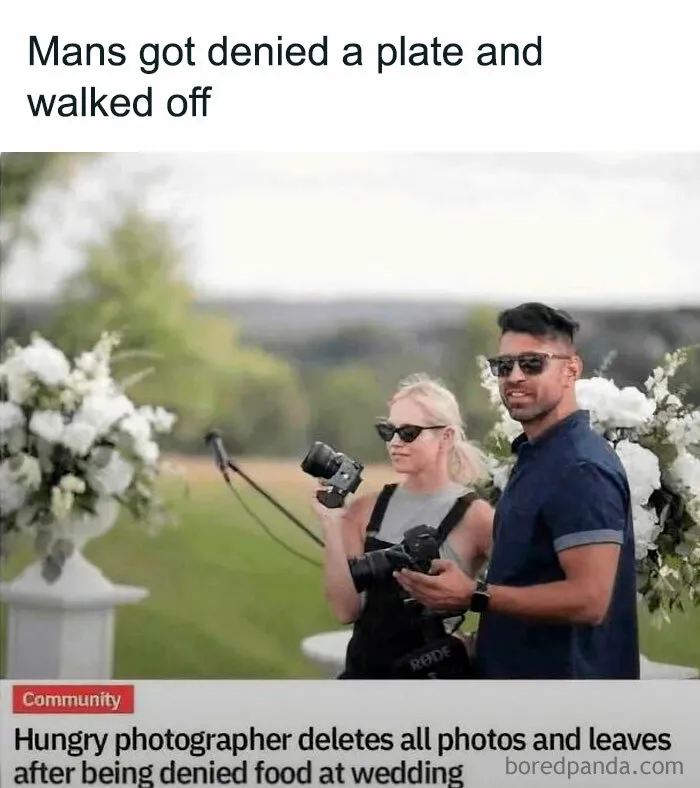 To Starve The Wedding Photographer