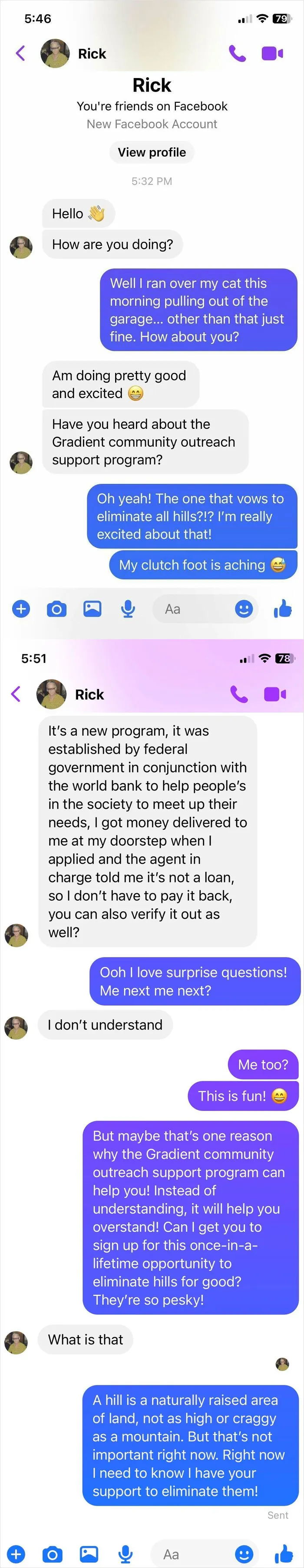To Scam With My Dad’s Profile