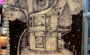 6 Christmas Drawings I Made With Gel Pens