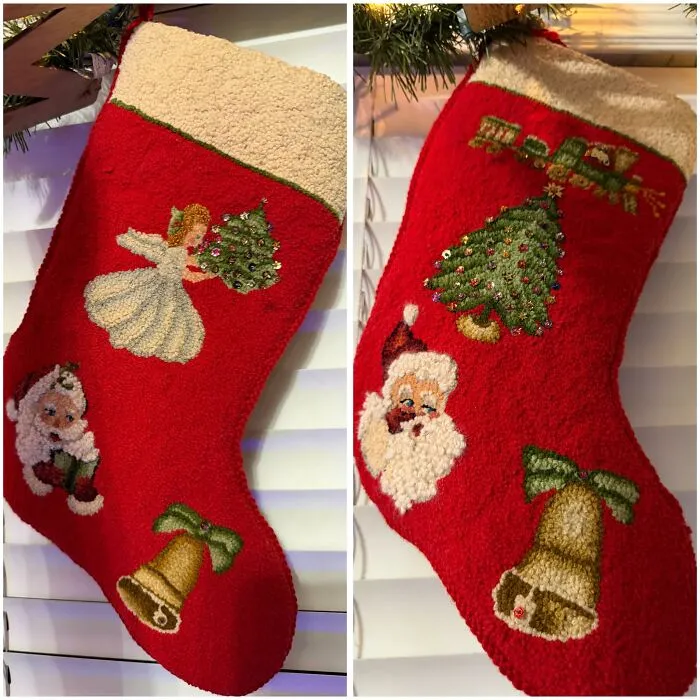 My Mother Bought These Two Stockings From A Thrift Store Over Forty Years Ago