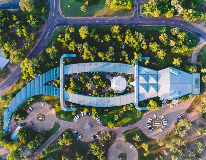 Australia. I Would Say It’s This Hotel Shaped Like A Crocodile In Kakadu, Nt