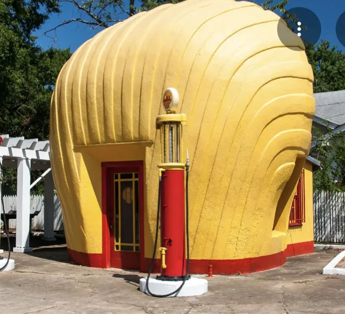 This Is The Last Remaining Example Of The Original Shell Gas Stations. It's Located In Winston Salem, NC