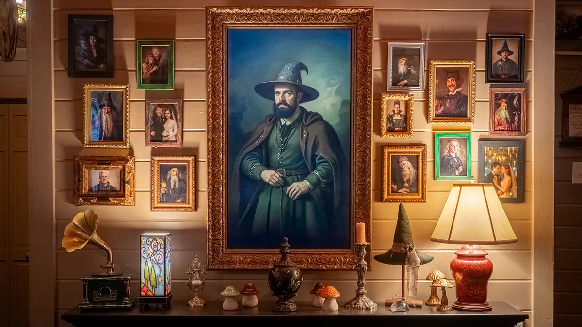 My Magical Harry Potter Cabin Has A Secret Tavern And A Portrait That Actually Moves