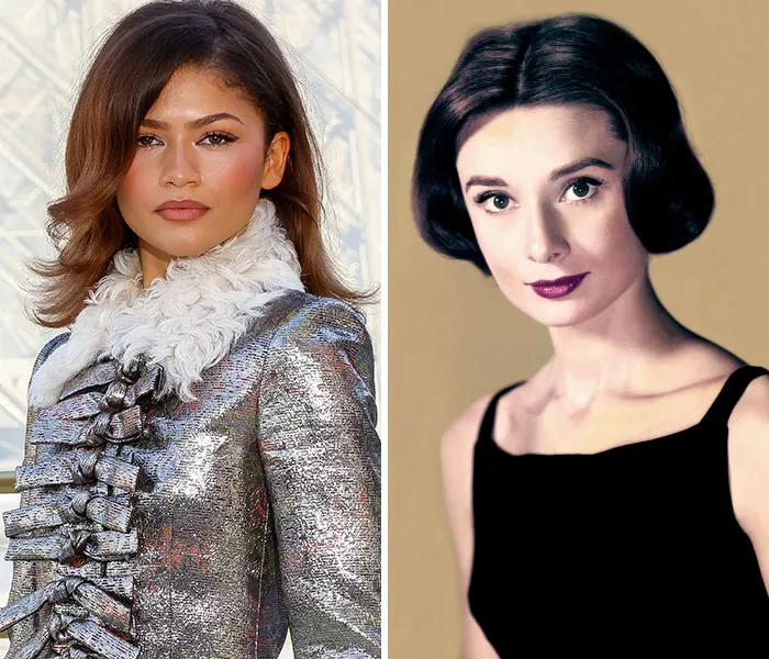 Zendaya (2025) & Audrey Hepburn (1958) - 29 años