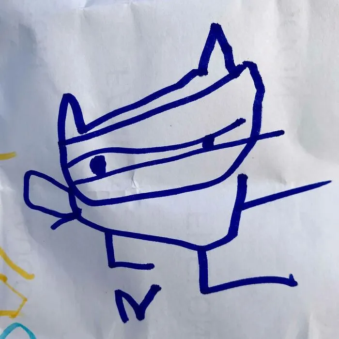 Así es, mi hijo me superó dibujando 