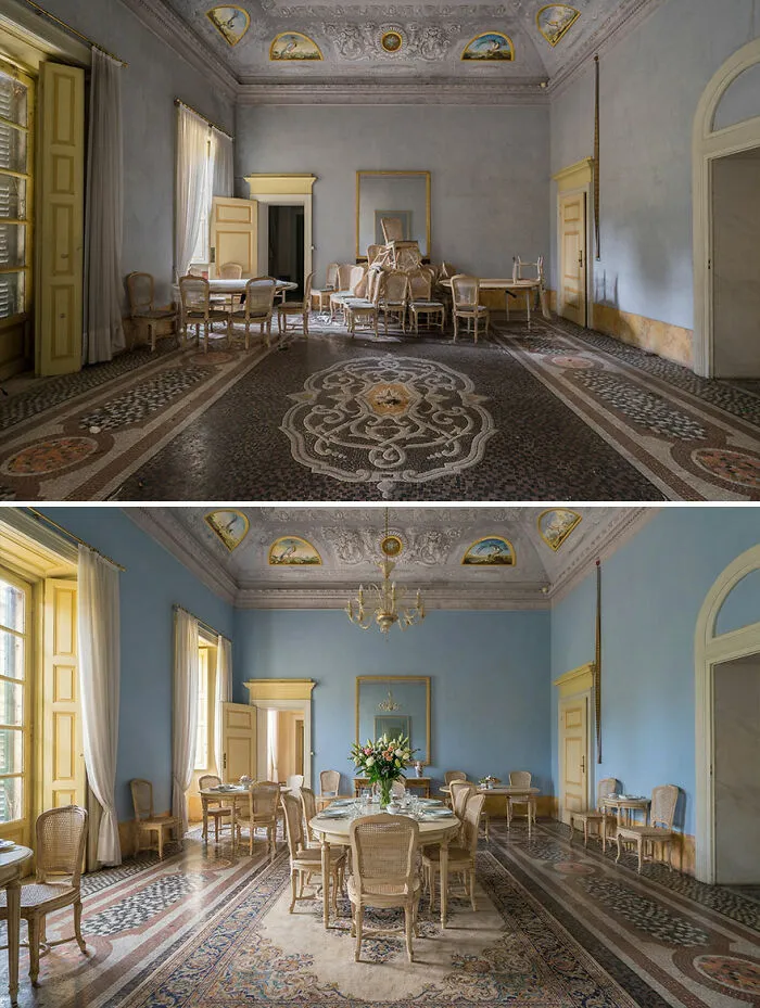 I Document Decay And Use AI To Show What These Places Looked Like Long Ago (20 Pics)