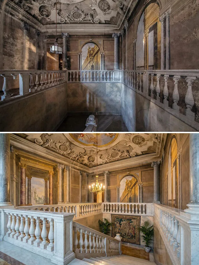 I Document Decay And Use AI To Show What These Places Looked Like Long Ago (20 Pics)