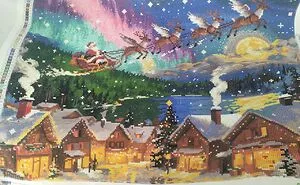 Cozy Winter Nights With Christmas Town Diamond Art