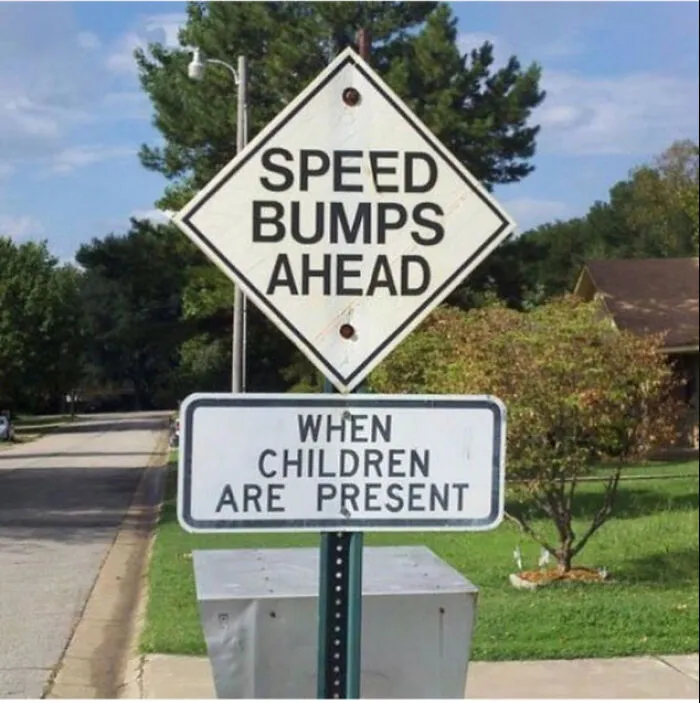 Are... The Children Speed Bumps??