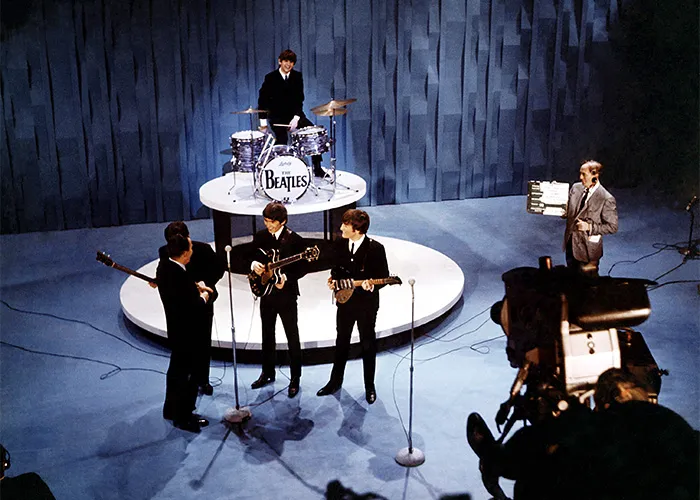 Los Beatles actuando en ‘The Ed Sullivan Show’