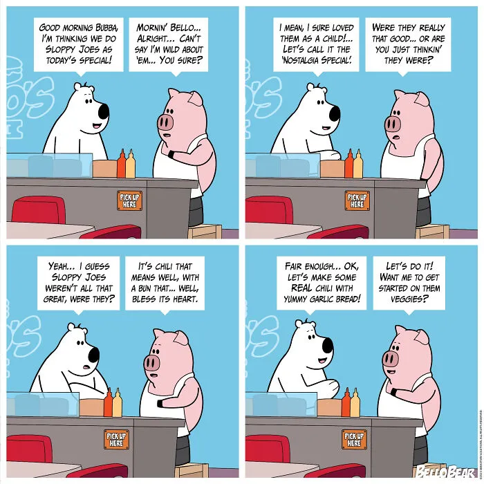 This Artist Makes Bello Bear Comics About Work, Food, And Modern Life (30 Pics)
