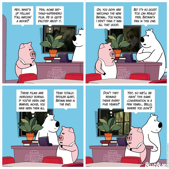 This Artist Makes Bello Bear Comics About Work, Food, And Modern Life (30 Pics)