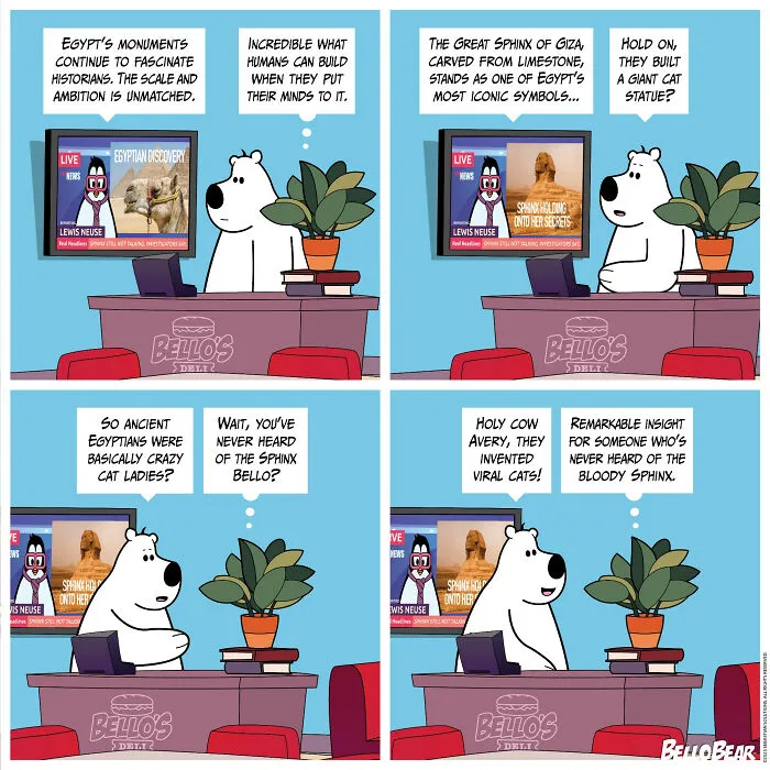 This Artist Makes Bello Bear Comics About Work, Food, And Modern Life (30 Pics)