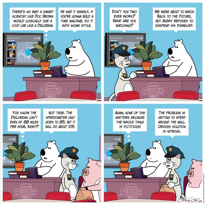 This Artist Makes Bello Bear Comics About Work, Food, And Modern Life (30 Pics)