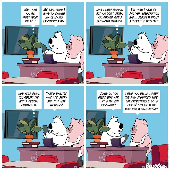 This Artist Makes Bello Bear Comics About Work, Food, And Modern Life (30 Pics)