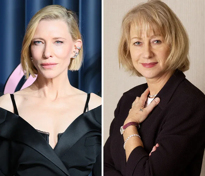 Cate Blanchett (2025) & Helen Mirren (2001) – 56 años