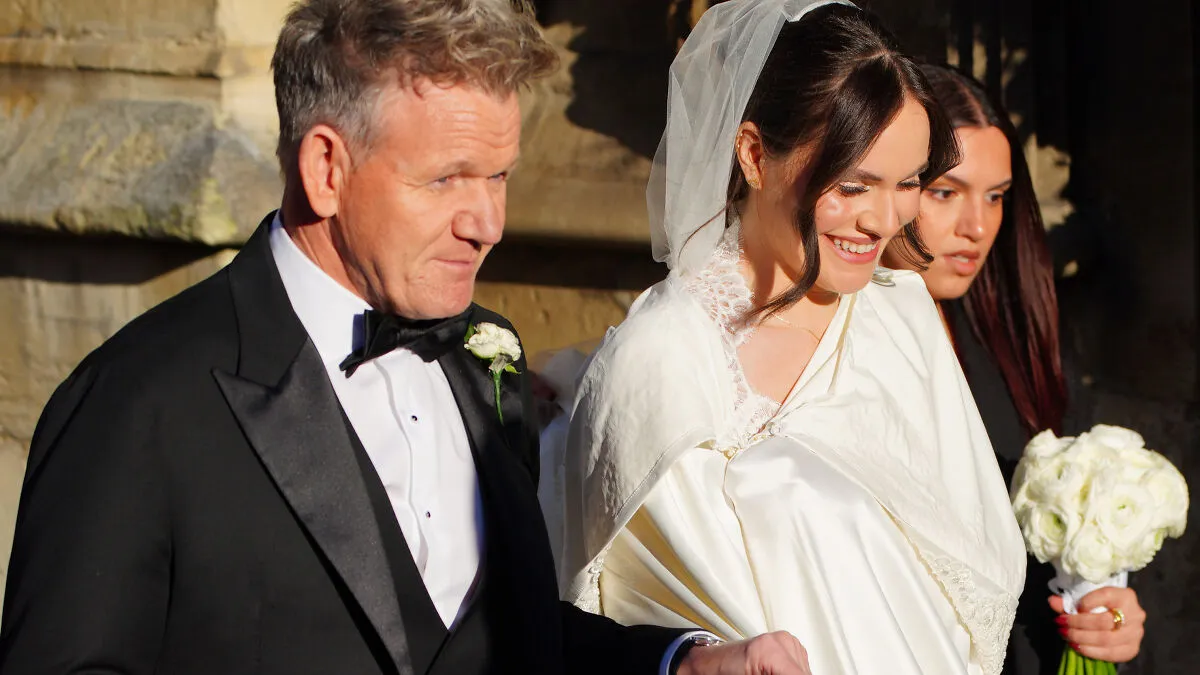 "A Satin Bed Sheet": Gordon Ramsay's Daughter Marries And Her Dress Sparks More Buzz Than The Wedding