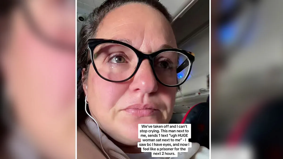 Woman Cries On Delta Flight After Spotting Seatmate’s Cruel Text About Her Body
