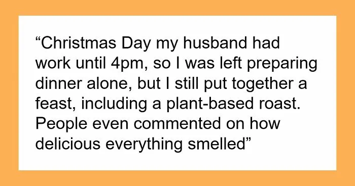 Vegetarian Woman Left Baffled After Family Demands Ham For Christmas Dinner, Are Shocked They're Kicked Out