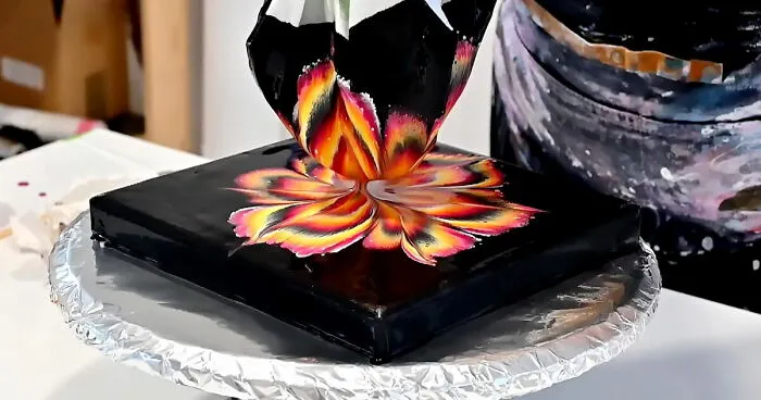 Christmas Compilation: Acrylic Pouring Flower Techniques