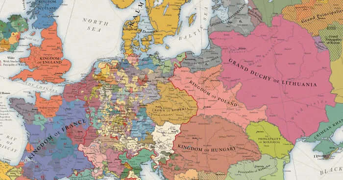 A Series Of Maps Depicts The History Of Europe Over Hundreds Of Years