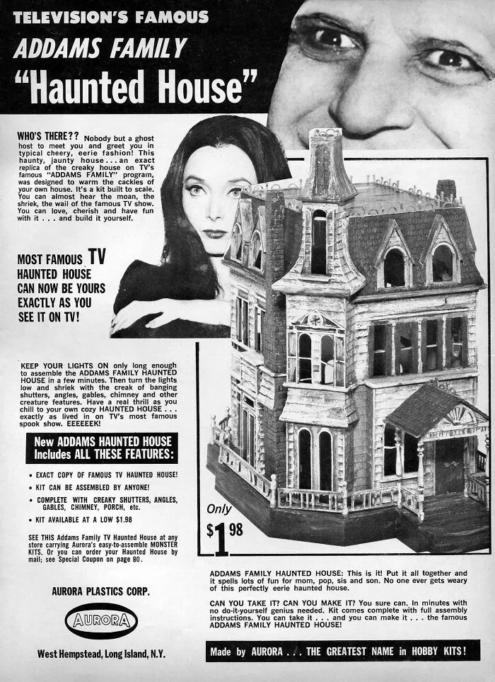 Addams Family "Haunted House", 1964 Ad