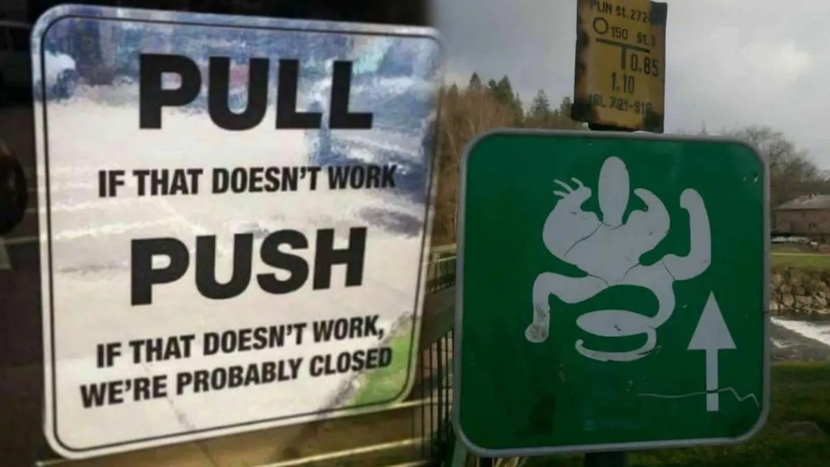 56 Hilarious And Dumb Signs That Surprised People With Their Weirdness