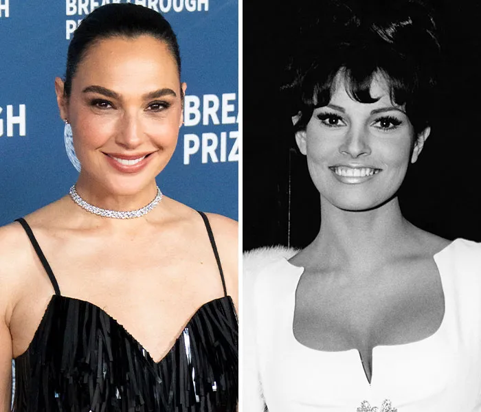 Gal Gadot (2025) & Raquel Welch (1980) – 40 años