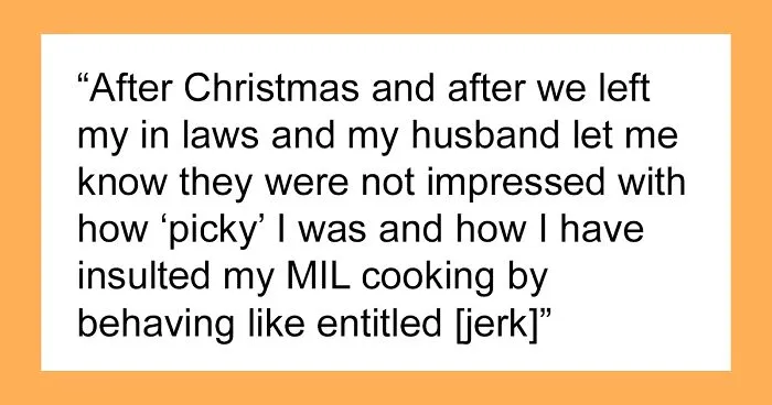 Man Eats Wife’s “Safe Food”, Then Calls Her A Jerk For Not Trying His Mom’s Dish That Could End Horribly